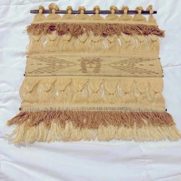 Handmade Other - Boho Hand Woven Textile Tapestry Wallhanging Vintage Handmade